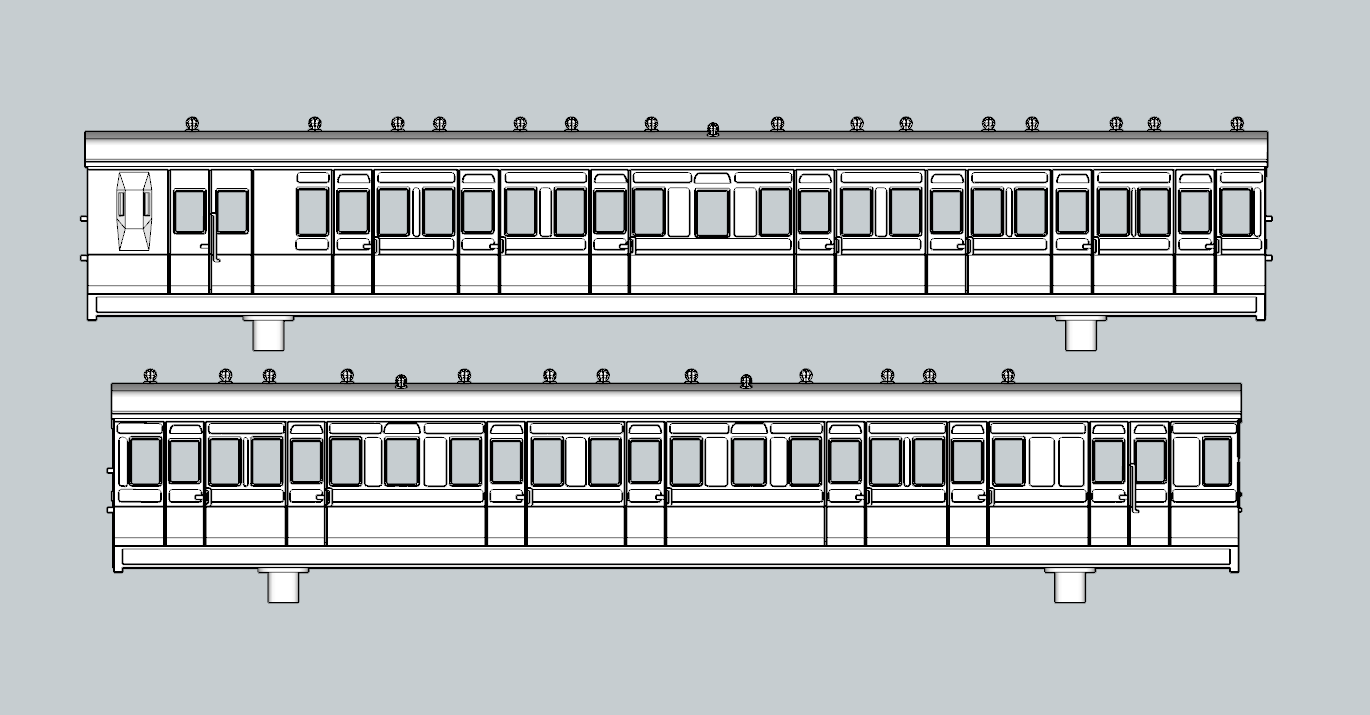 (image for) (N) LSWR Non-Corridor Push-Pull Coach Bundle - Set 6